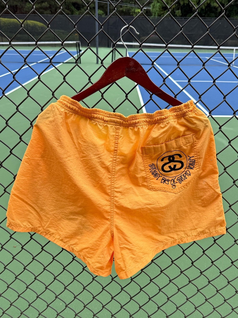 Rare Vintage 90s OG Stussy Surf Short “Stussy Big ole stupid Volley” Surf wear - Picture 4 of 5